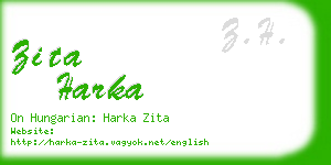 zita harka business card